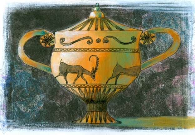 Illustration of a greek vase from the centennial edition of the book 